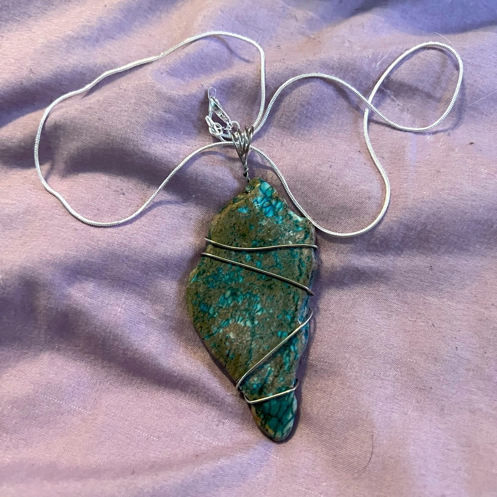 Wire wrapped necklace